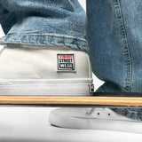 Canvas High Top Sneakers - White