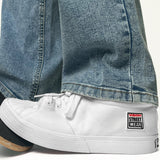 Canvas High Top Sneakers - White