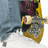 Canvas High Top Sneakers - White