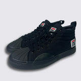 Canvas High Top Sneakers - Black