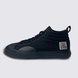 Canvas High Top Sneakers - Black