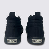 Canvas High Top Sneakers - Black