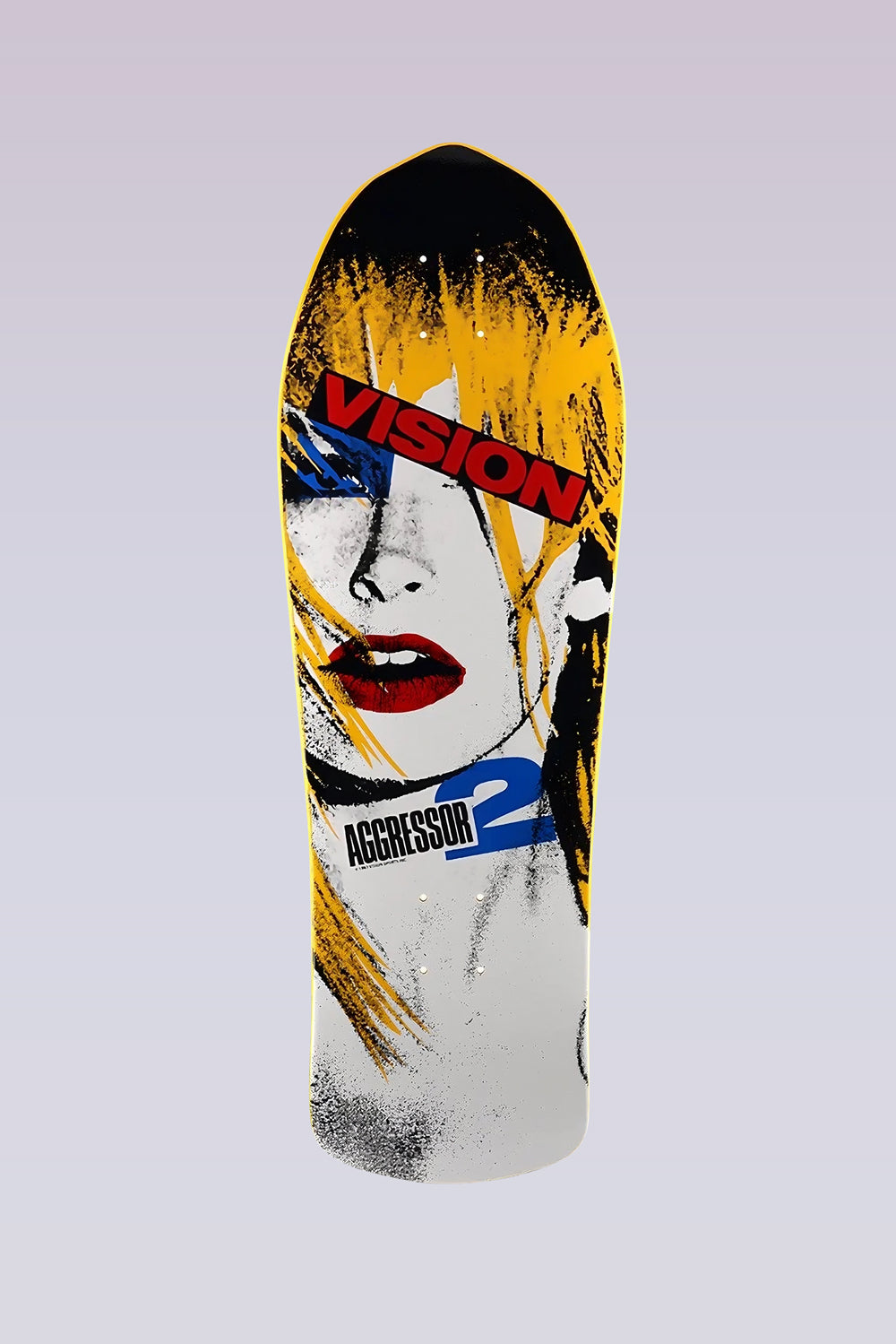 Aggressor 2 - Concave Skateboard Deck - 10.25"X30.25" - Yellow