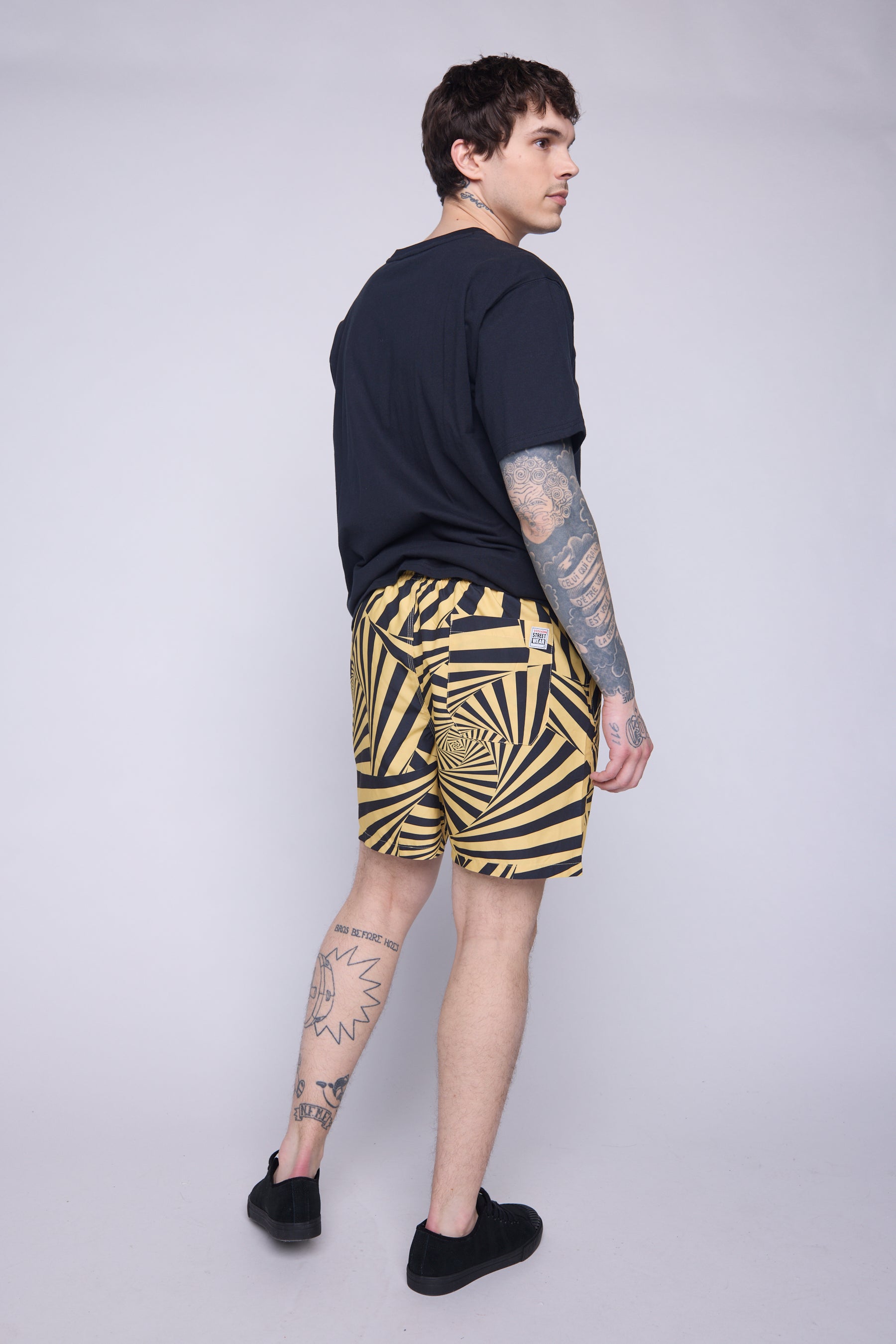 Vision Street Wear Aop Spiral Swim Shorts Butter