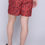 Vision Street Wear Aop Tattoo Swim Shorts Red