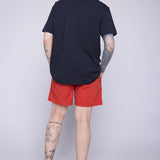 Vision Street Wear Solid Swim Shorts Red