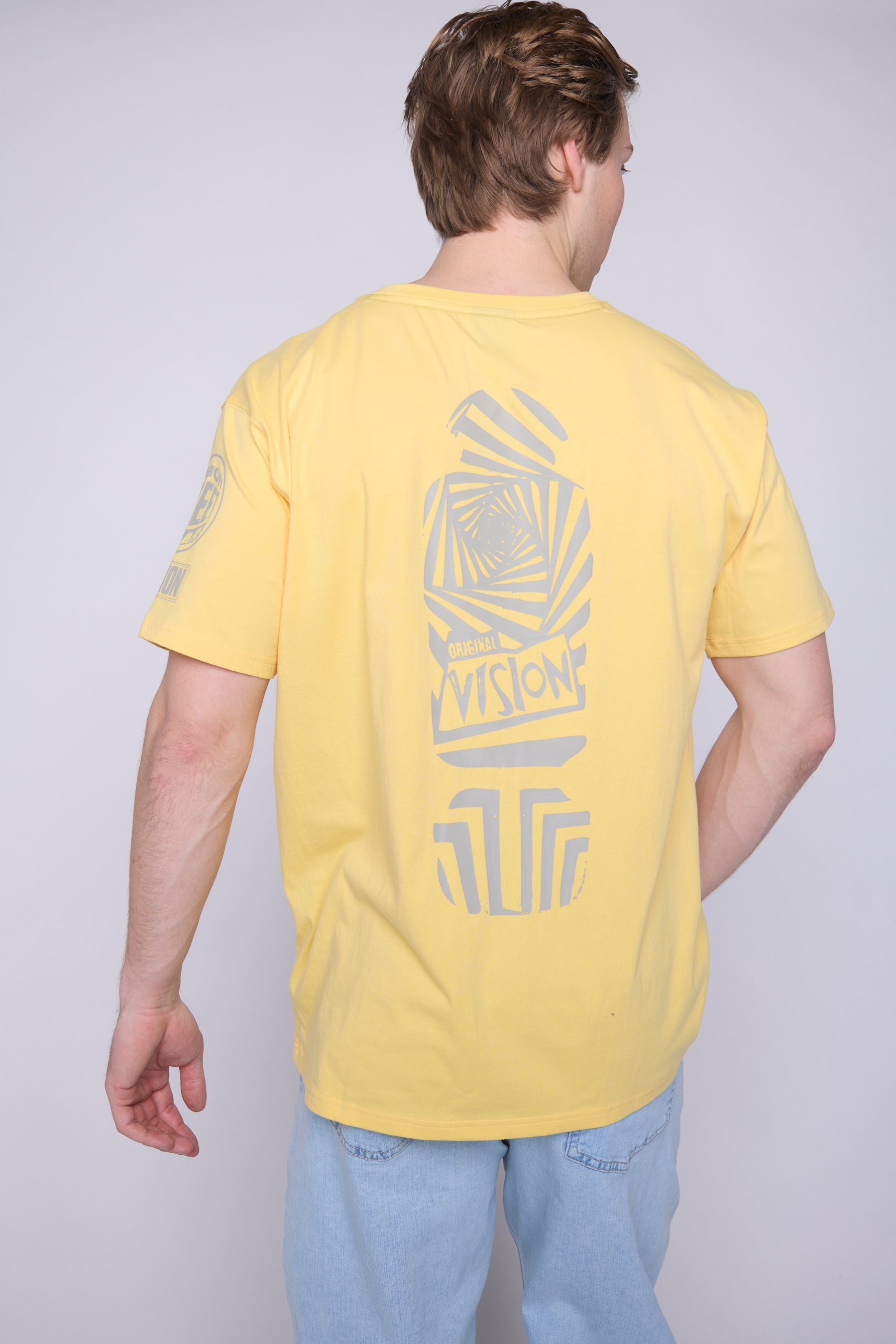 Vision Street Wear Team Logo T-Shirt Butter & Mushroom