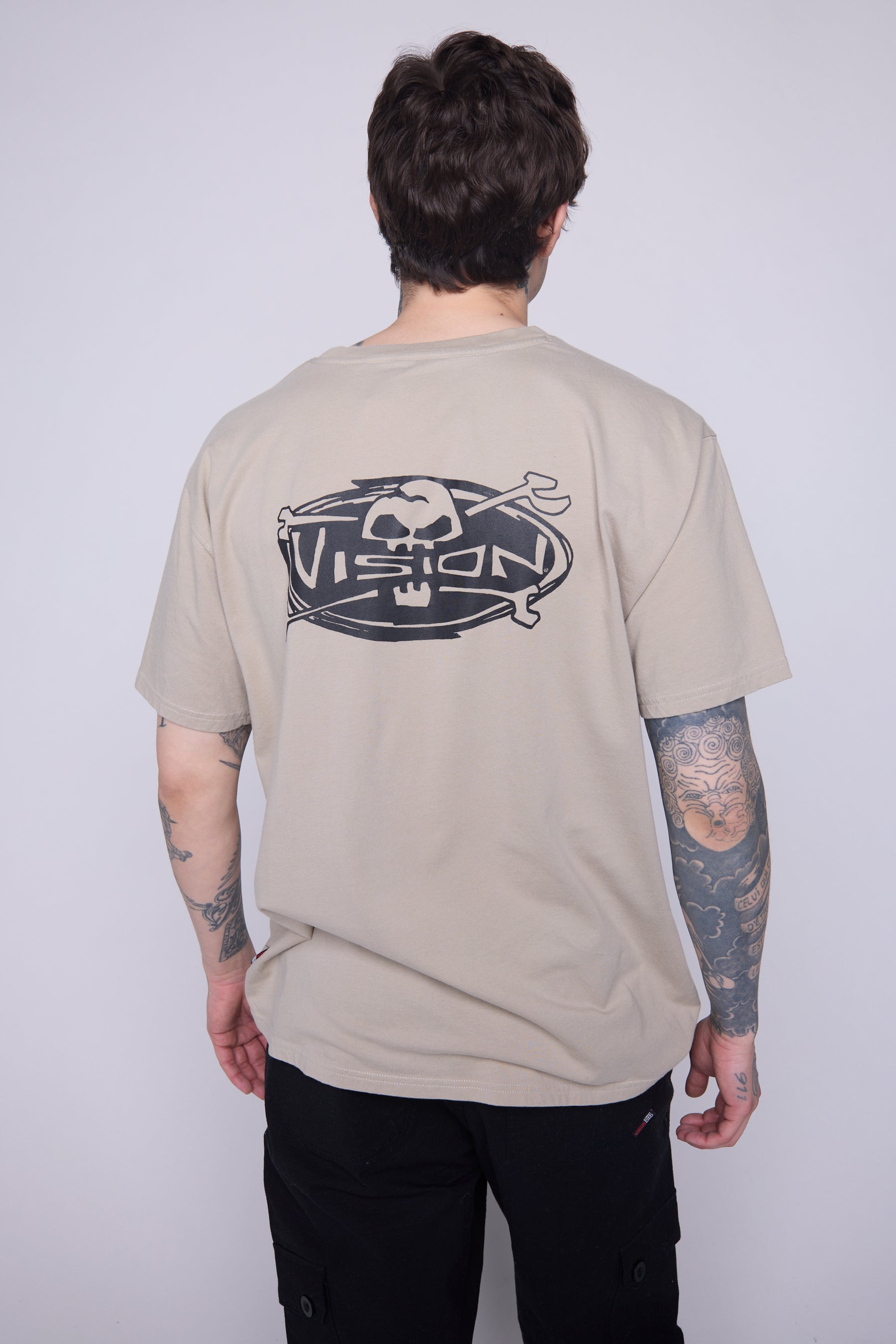 Vision Street Wear Skull Logo T-Shirt Mushroom