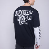 Vision Street Wear Crew Neck Full Long Sleeve Fooler Black & Ivory