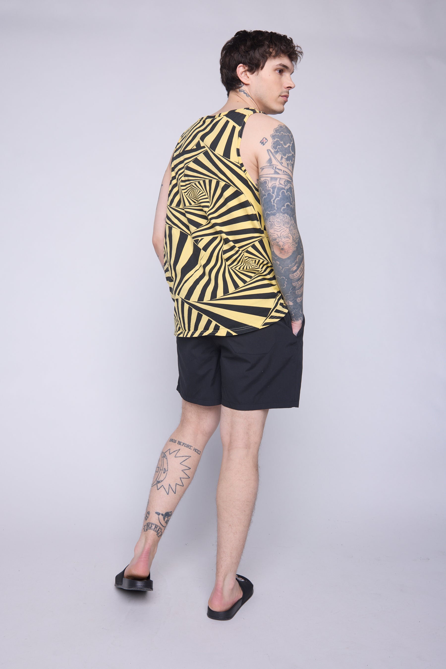 Vision Street Wear Tank Top Spiral Box Logo Butter