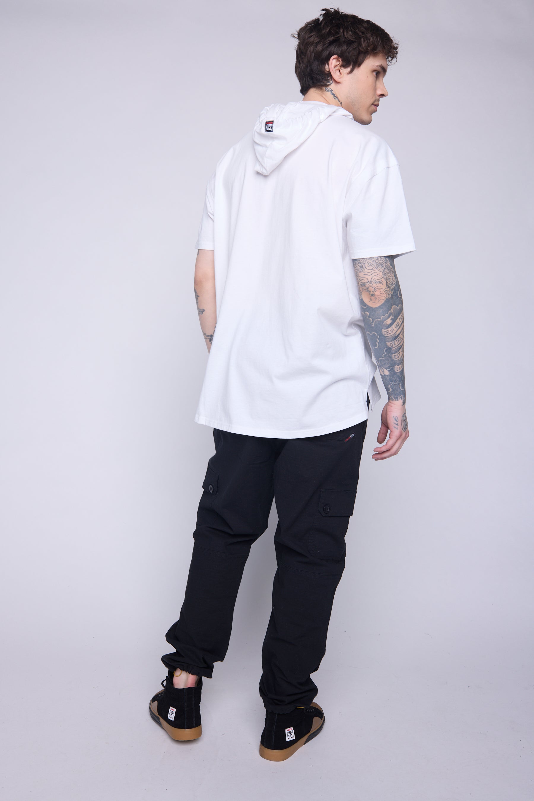 Vision Street Wear Hooded Short Sleeve Fooler Ivory