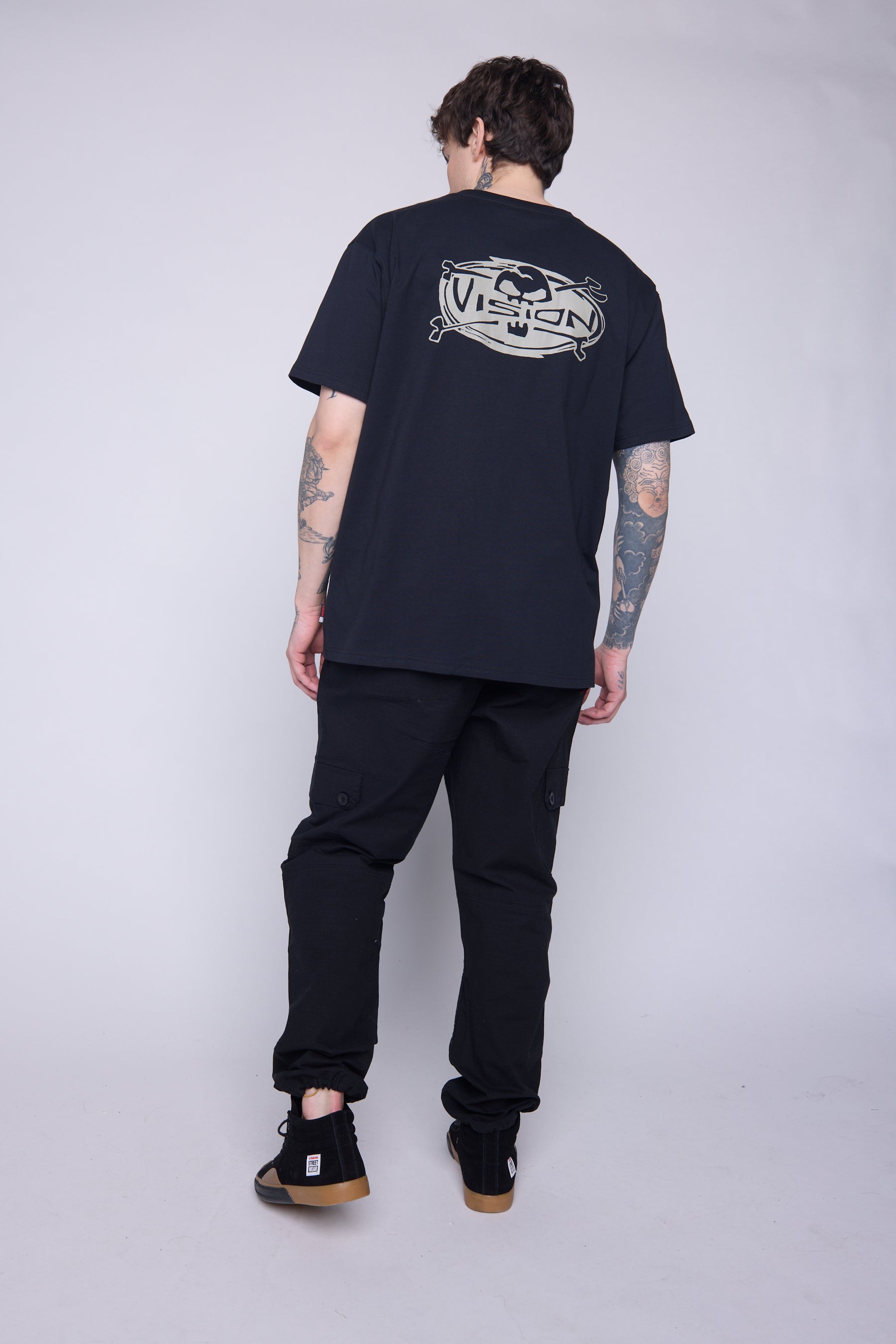 Vision Street Wear Skull Logo T-Shirt Black