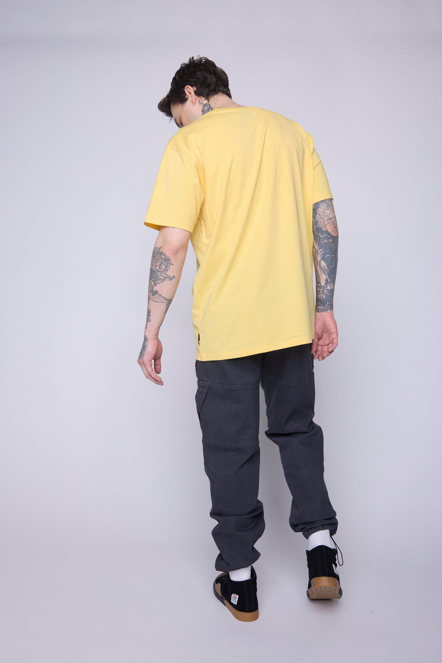 Vision Street Wear Tonal Printed Logo T-Shirt Butter