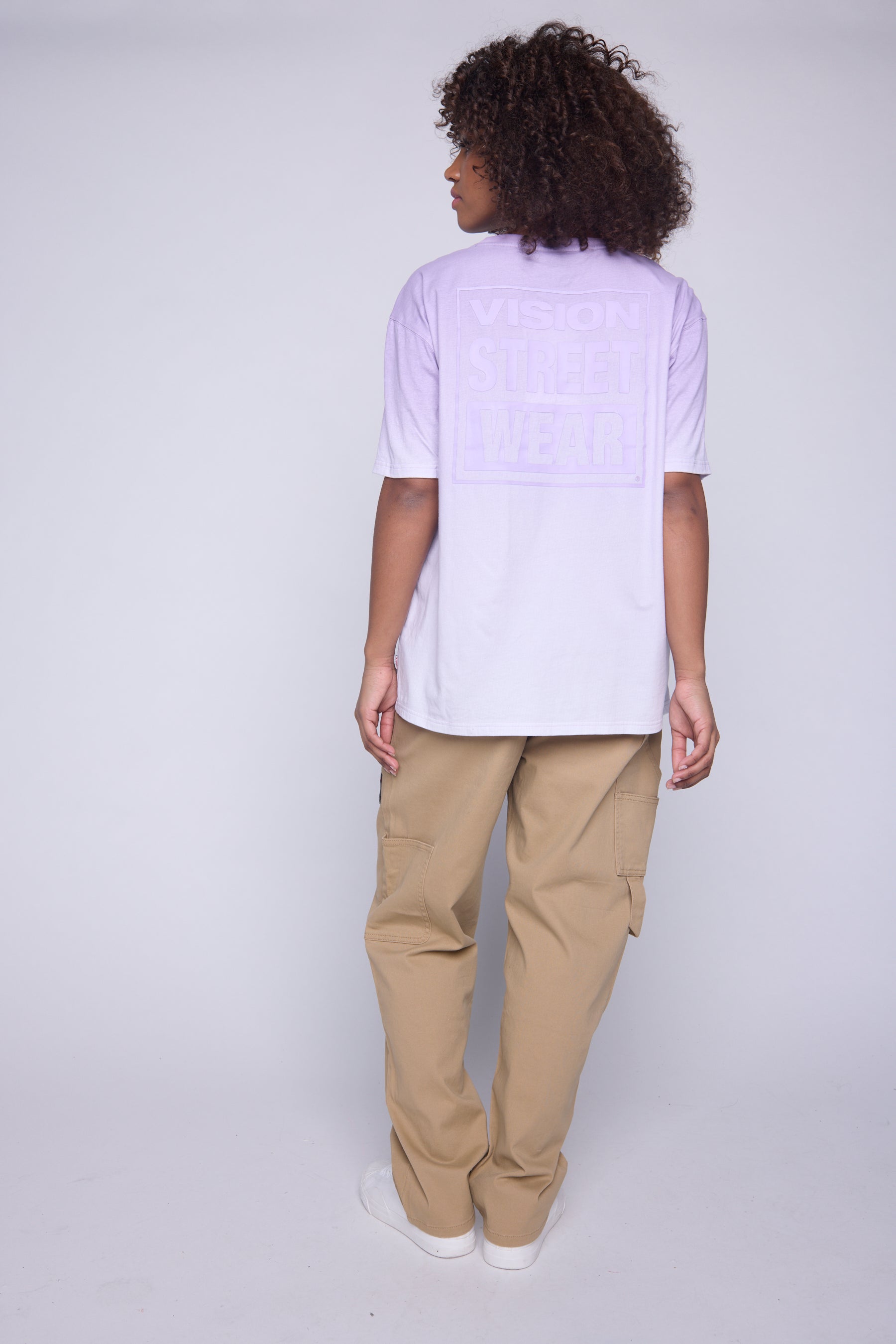 Vision Street Wear Ombre Box Logo T-Shirt Lavender