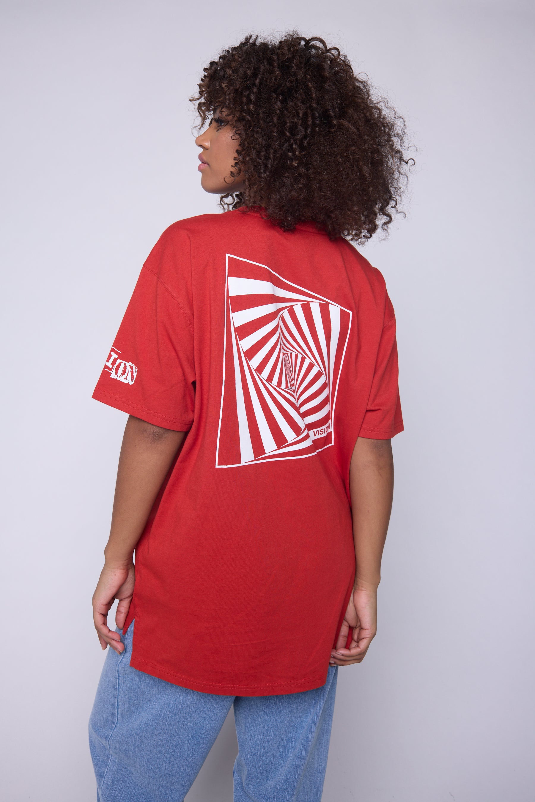 Vision Street Wear Spiral Box T-Shirt Red