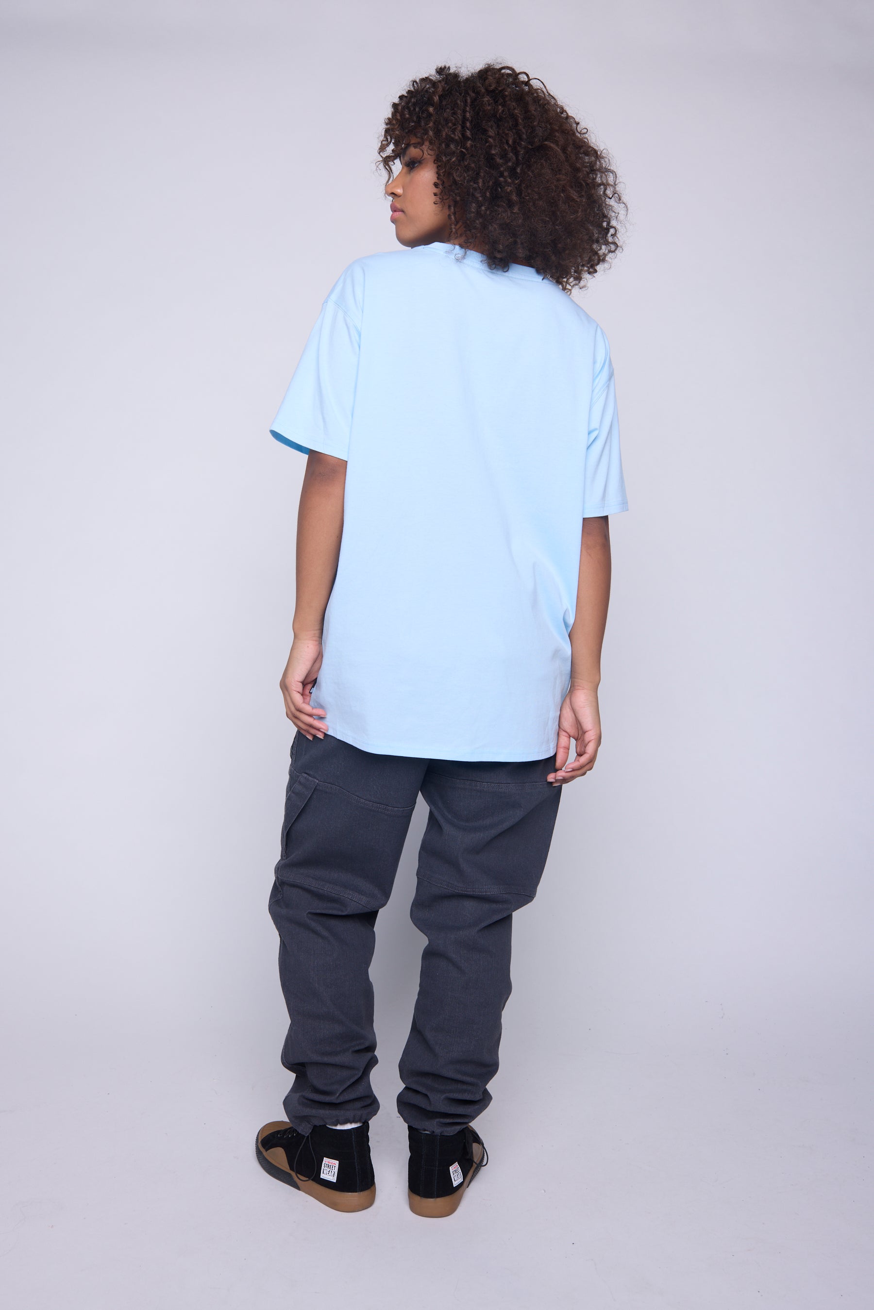 Vision Street Wear 80's Retro T-Shirt Blue Cloud