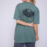 Vision Street Wear Skull Logo T-Shirt Moss