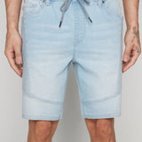 CASH - Short Ripstop Moto Pour Homme - Bleu Tabac