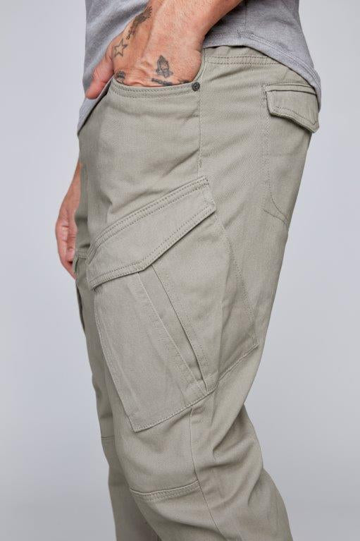 COHEN - 5 Pocket Cargo Jogger - Light Olive - DENIM SOCIETY