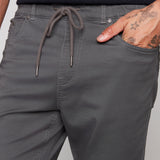 JAGGER - 5 Pocket Soft French Terry Classic Jogger - Dark Grey