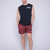 Vision Street Wear Aop Spiral Swim Shorts Red