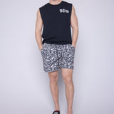 Vision Street Wear Aop Skull Swim Shorts Ivory