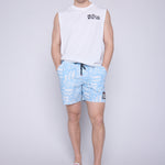 Vision Street Wear Aop Swim Shorts Blue Cloud