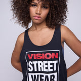 Vision Street Wear Tank Top Classic Box Logo Black