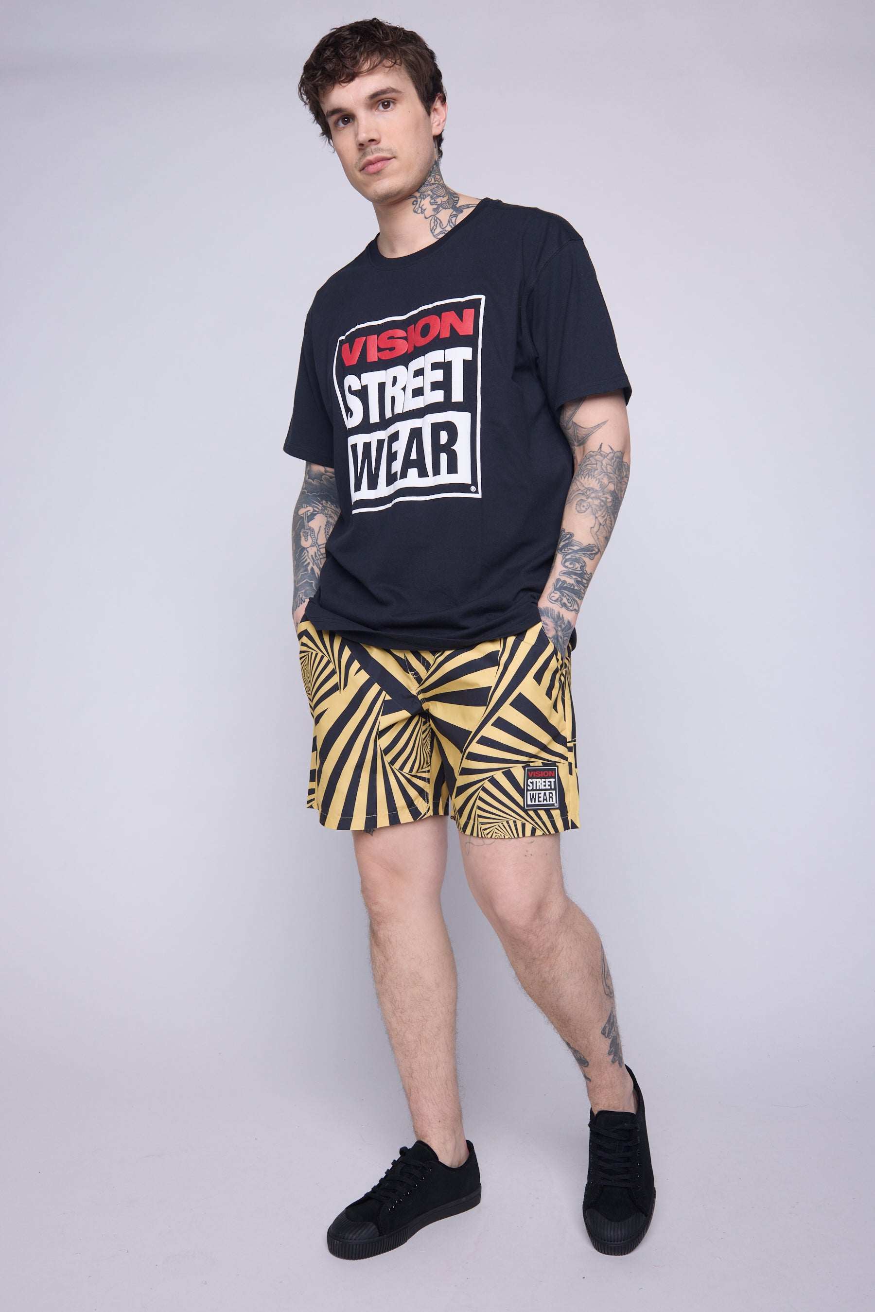 Vision Street Wear Aop Spiral Swim Shorts Butter