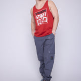 Vision Street Wear Tank Top Classic Box Logo Red