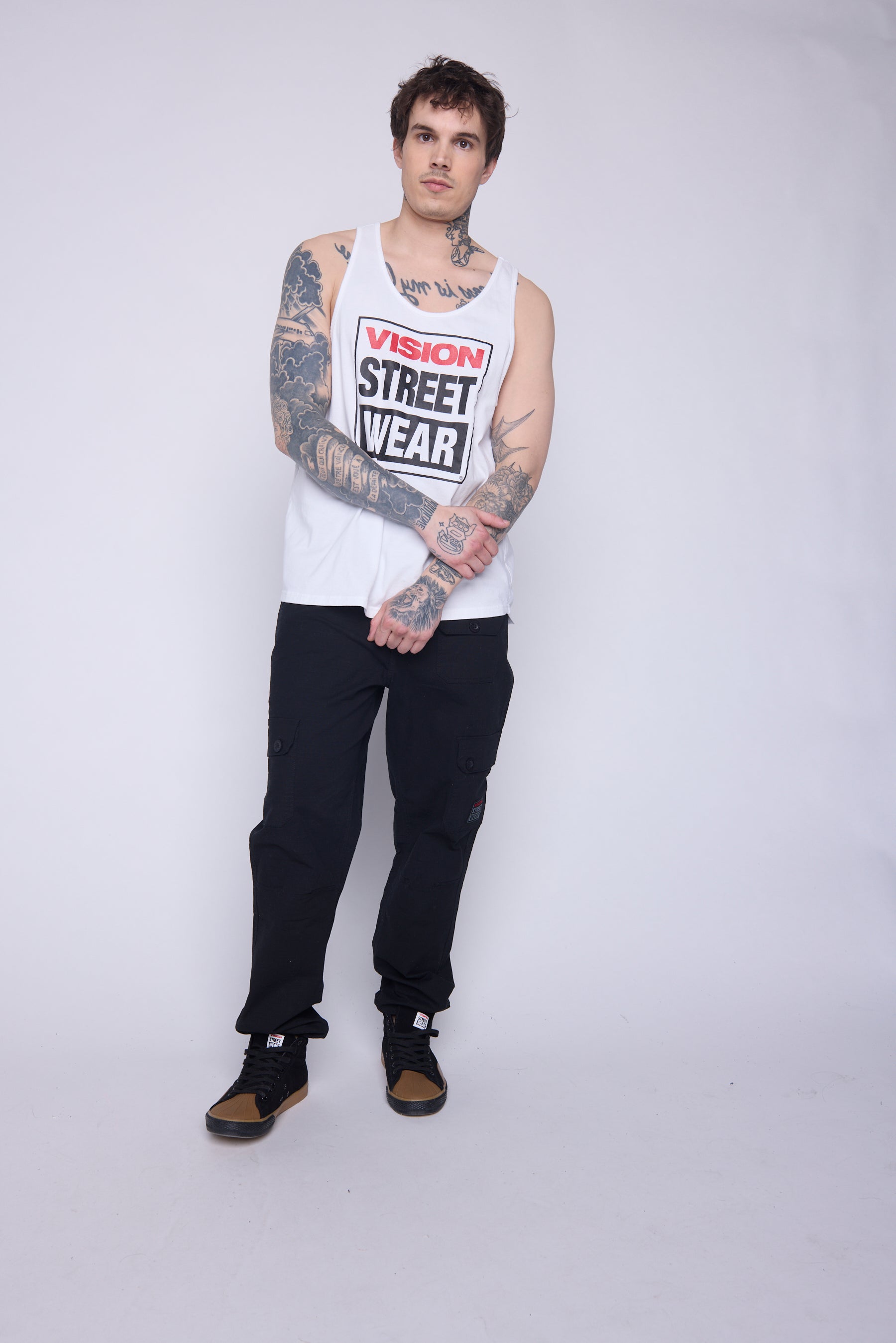 Vision Street Wear Tank Top Classic Box Logo White