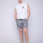 Vision Street Wear Muscle Tank Matching Tattoo Prints Ivory