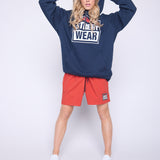 Iconic Logo Hoodie-Navy