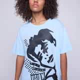 Vision Street Wear 80's Retro T-Shirt Blue Cloud