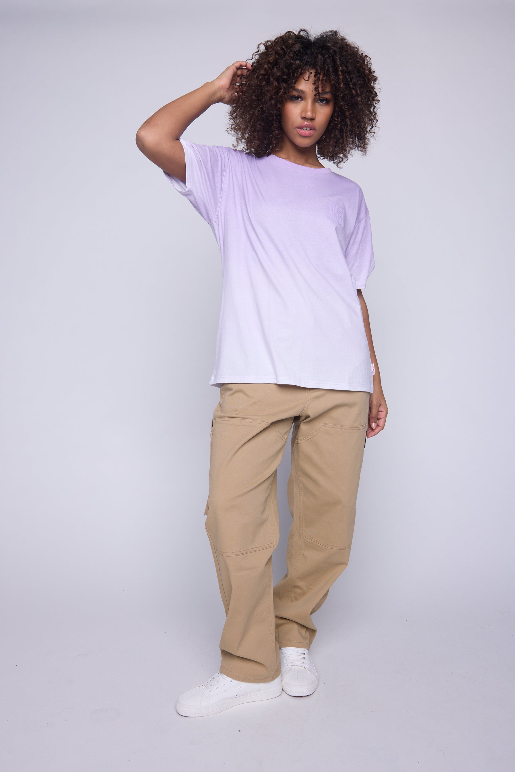 Vision Street Wear Ombre Box Logo T-Shirt Lavender