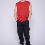 Vision Street Wear Muscle Tank Matching Tattoo Prints Red