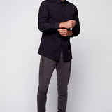 HENDRIX - 5 Pocket Moto Stitch French Terry Jogger - Dark Grey