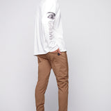 HENDRIX - 5 Pocket Moto Stitch Jogger - Beige