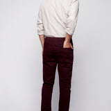 JAGGER - 5 Pocket Twill Classic Jogger - Wine