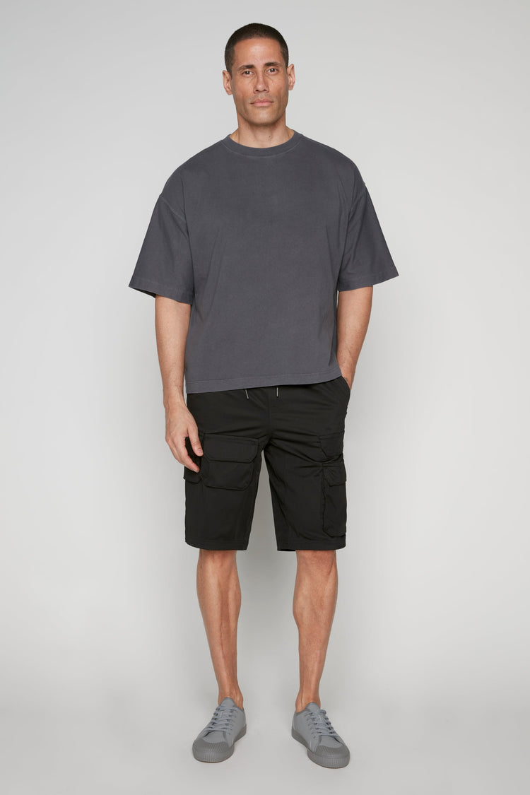 JUDE - Mens Multi Cargo Shorts - Black DNM.WORKS