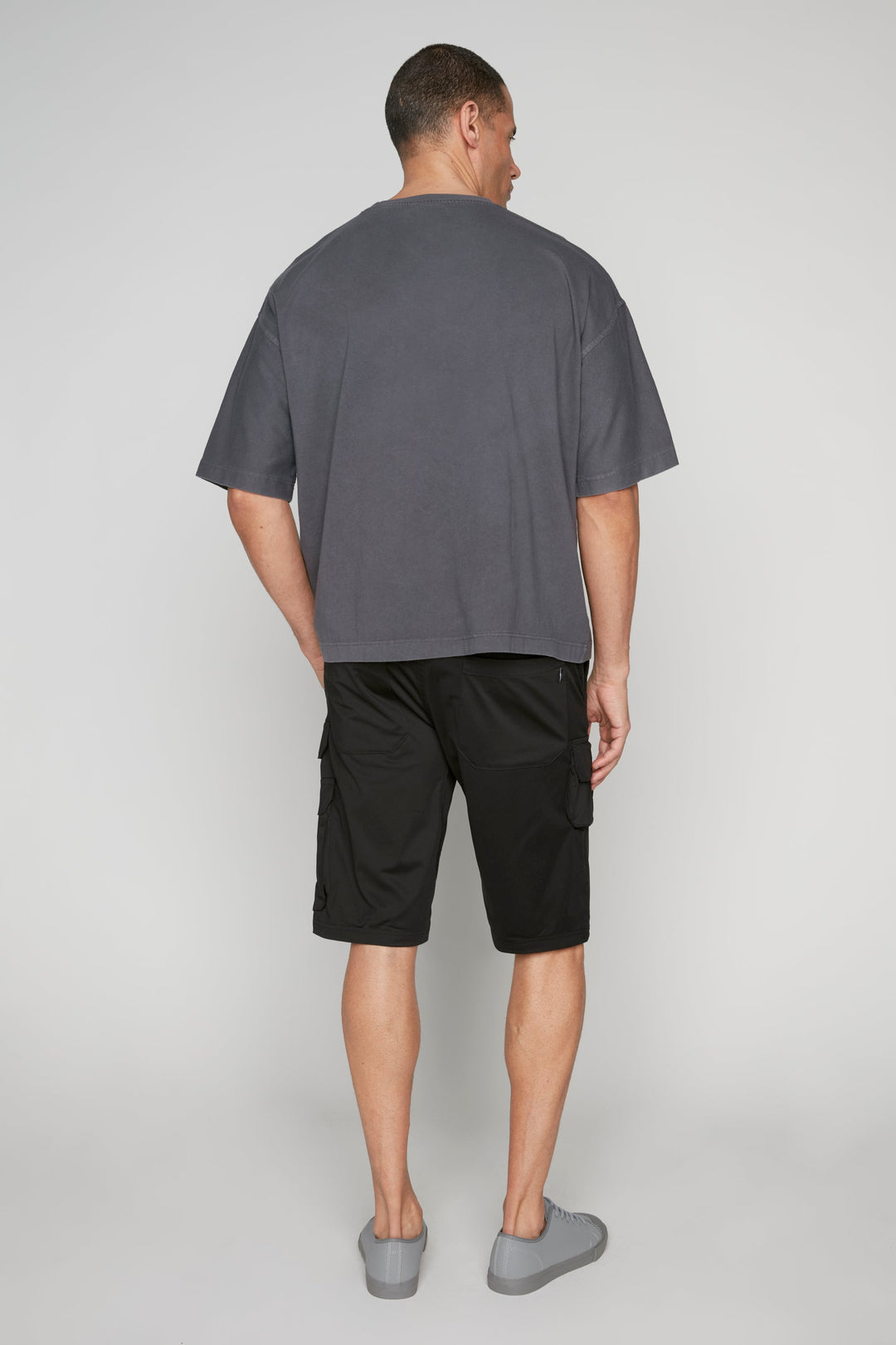 JUDE - Mens Multi Cargo Shorts - Black DNM.WORKS