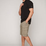 JUDE - Mens Multi Cargo Shorts - Light Olive DNM.WORKS