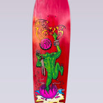 Ken Parks - Modern Shaped Skateboard Deck - 9"X32.875" - Red Stain