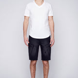 KRAVITZ - Mens Shorts With bellowed Cargo pockets - Vintage Black