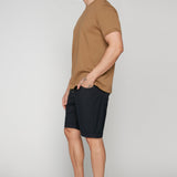 LENNON - Mens Rolled Up Shorts with Cool Stretch - Dark Navy DNM.WORKS