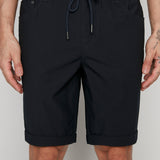 LENNON - Mens Rolled Up Shorts with Cool Stretch - Dark Navy DNM.WORKS