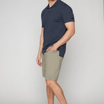 LENNON - Mens Rolled Up Shorts with Cool Stretch - Light Olive DNM.WORKS