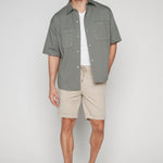 LENNON - Mens Rolled Up Shorts with Cool Stretch - Sage DNM.WORKS