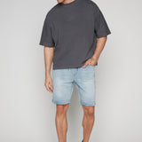 LENNON - Mens Rolled-Up Shorts - Vintage Blue