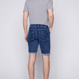 LENNON - Mens Rolled-Up Shorts - Classic Medium Blue